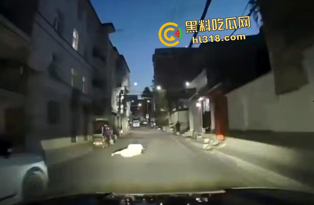 7月28日夜晚重庆一男子挥菜刀怒压妻子在马路,路人喇叭惹祸被菜刀指着,妻子还来劝架又被压在地上!-2